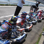 出走直前のピットロード